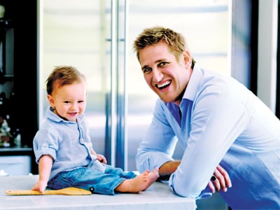 Curtis Stone is dad to Hudson, 18 months. Photo: Quentin Bacon