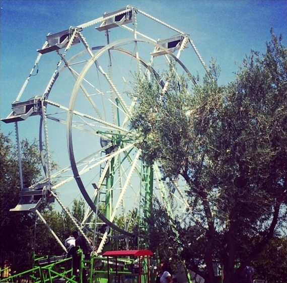 See, I wasn't kidding when I said the party featured a ferris wheel. Photo: Kim Kardashian via Instagram.