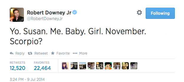 Robert Downey Jr. twitter