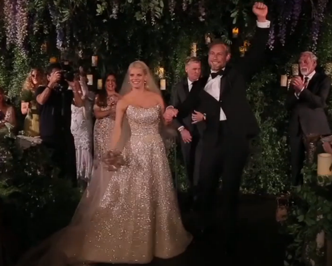 Photo: Jessica Simpson wedding video screenshot.