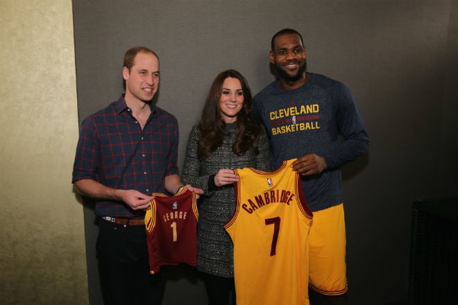 Photo: Kate, Will and Lebron; Getty Images