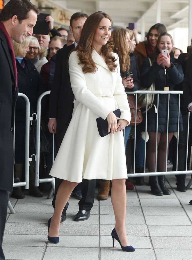 Kate Middleton white coat