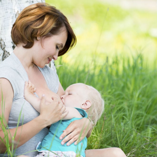 Tania single mom breastfeeding