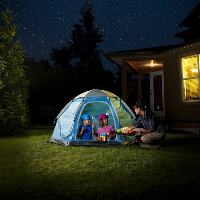 How to go camping in your backyard