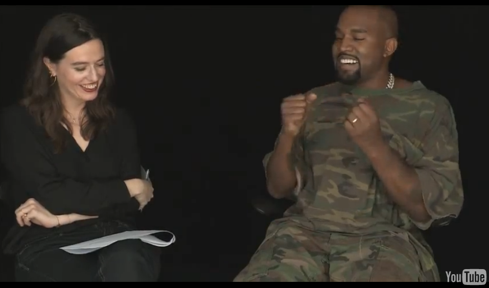 Photo: Kanye West interview with ShowStudio via YouTube