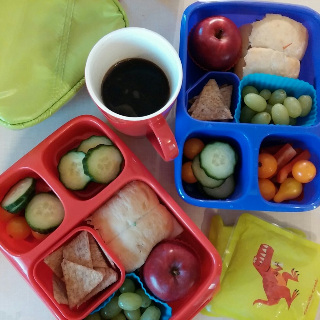 Jennifer still makes Isaac and Gillian's school lunches. Photo: Jen Pinarski