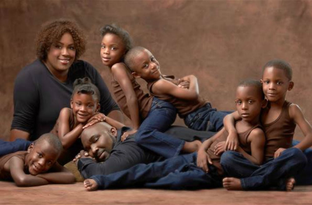 Janine and Brian Killian/Peters Photography / Janine and Brian Killian/Peters Photography The McGhee family portrait taken in 2010, shortly after the sextuplets were born.