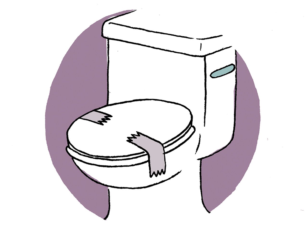 illustration of a toilet 