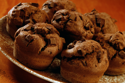 Big Fat Chocolate Chunk Muffins