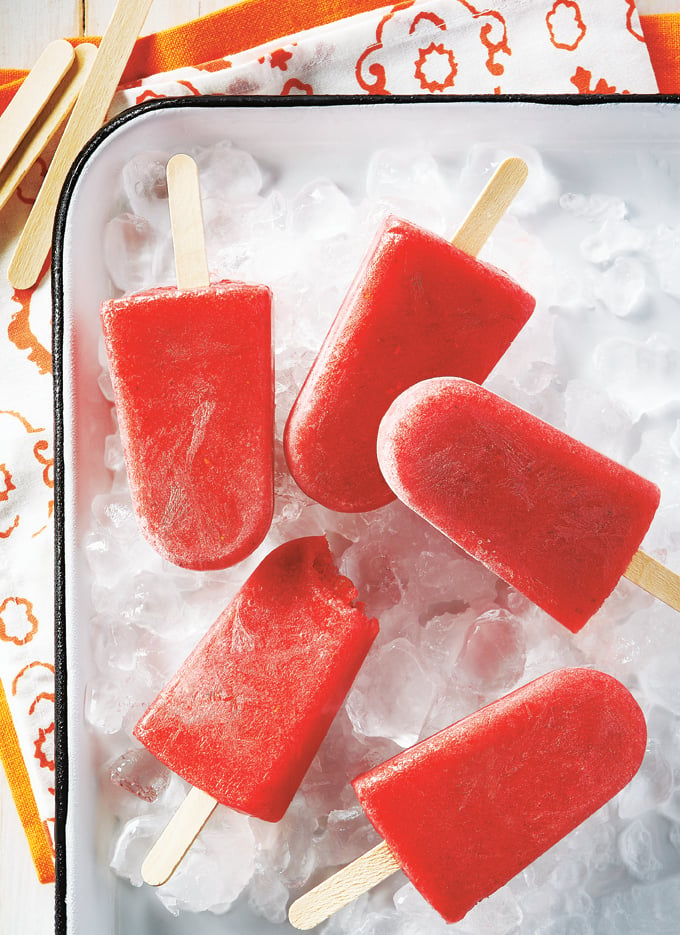 Watermelon  Berry Ice Pops
