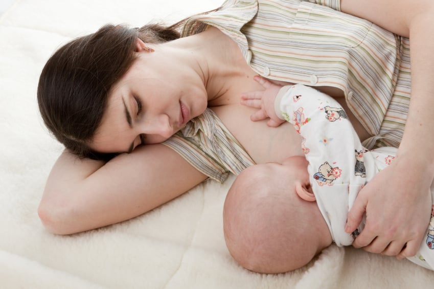 a baby nursing for comfort