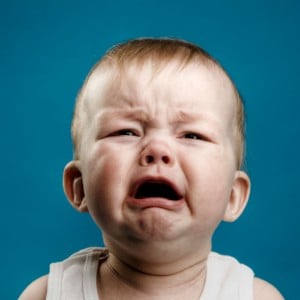 Photo d'un bébé qui pleure