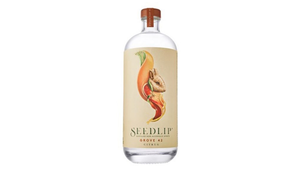 Bottle of Seedlip non-alcoholic drinks