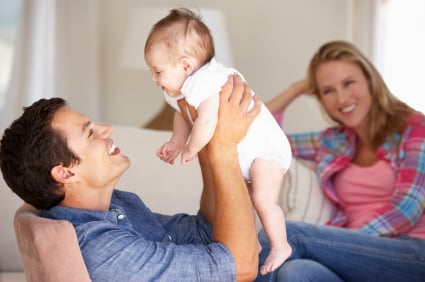 Resultado de imagem para interaction between parents and baby