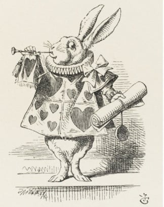 The White Rabbit in Herald&#039;s Costume