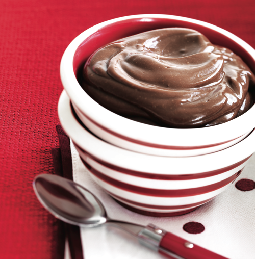 Homemade chocolate pudding
