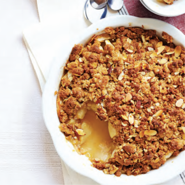 Apple and almond crumble