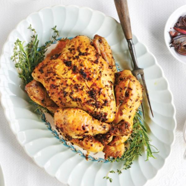Rosemary and garlic roast chicken