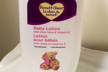 Tested: Parent's Choice Baby Lotion with Aloe Vera & Vitamin E