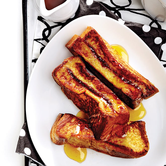 French Toast Finger Sandwiches