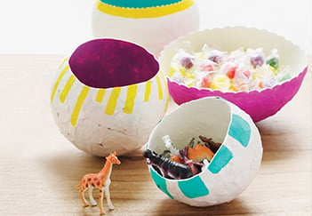 Craft: DIY papier-mâché balloon bowl