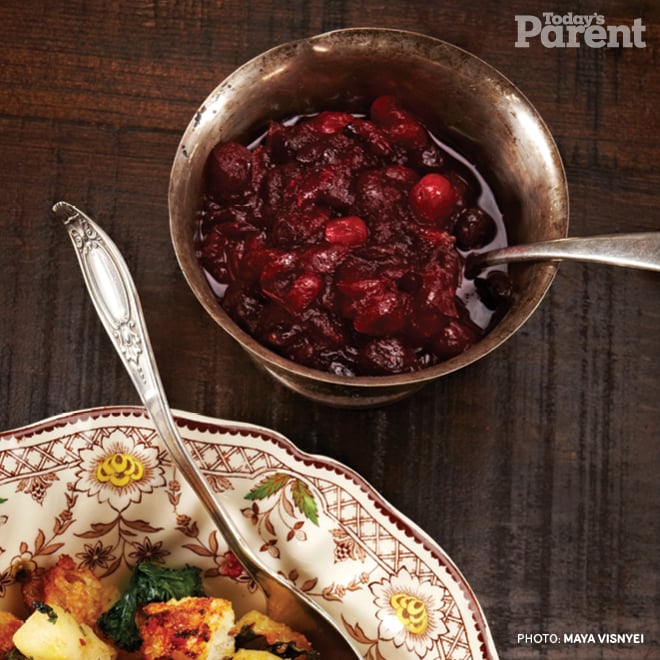 Triple-Cranberry and Maple Compote