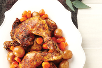 Herb and Spice Chicken with Potatoes and Carrots