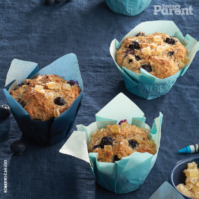 Blueberry-Ginger Muffins
