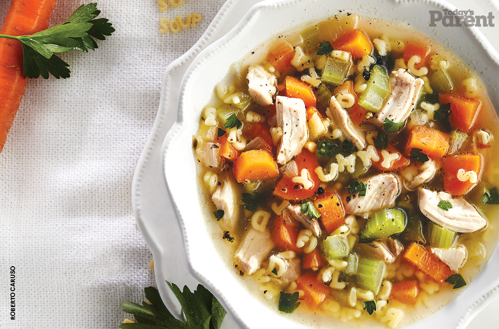 Monday: Chicken Alphabet-Noodle Soup