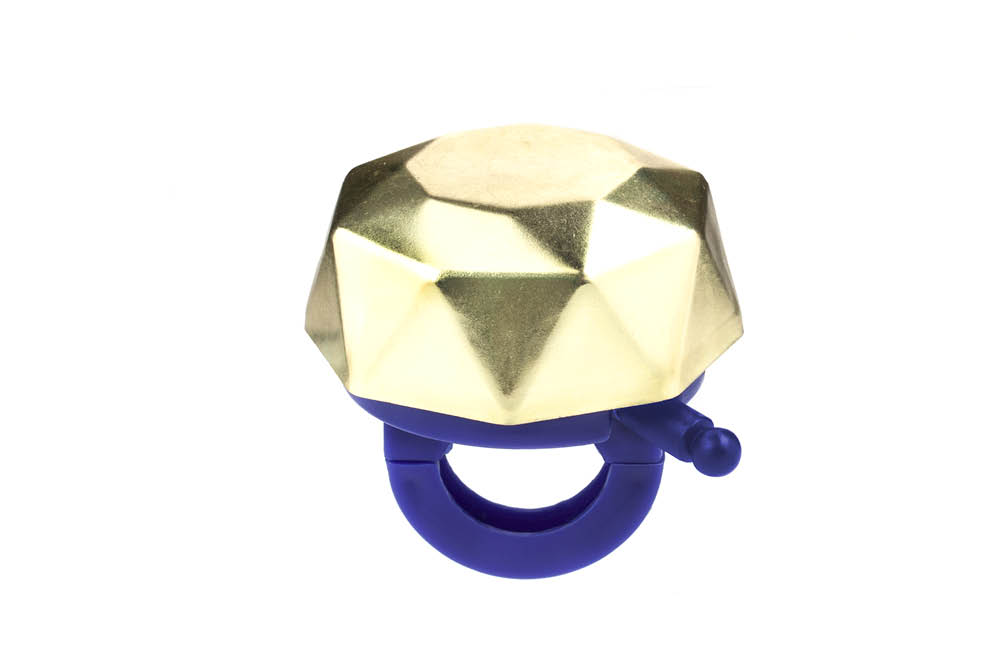 Diamond ring-shaped bike bell 