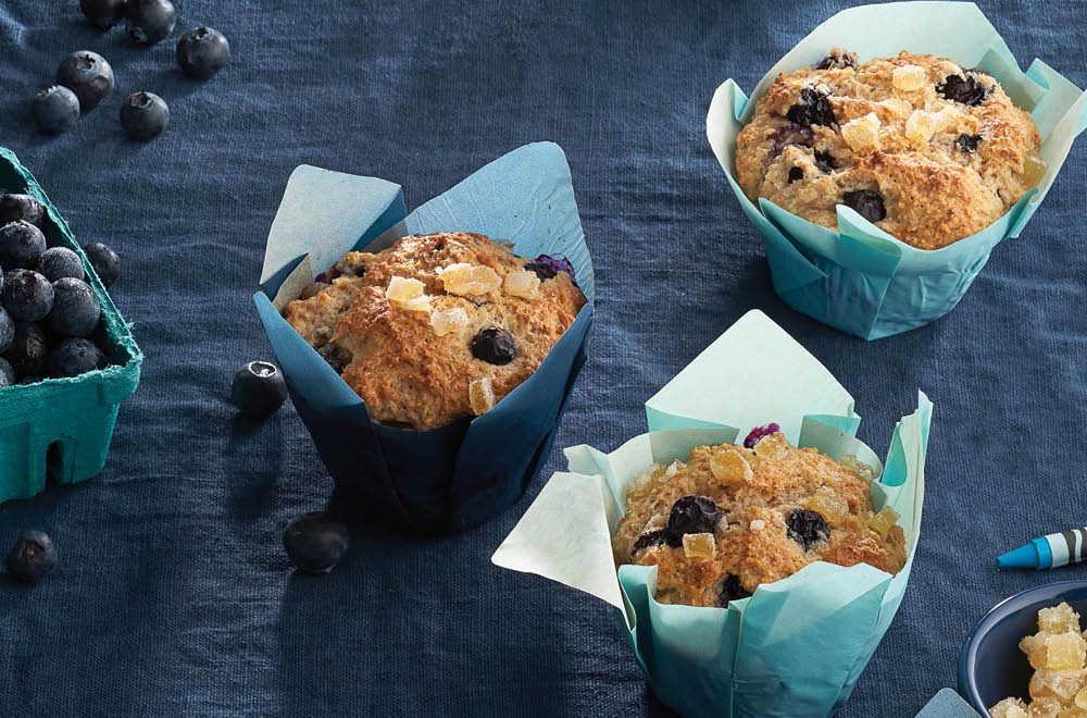 Blueberry-Ginger Muffins