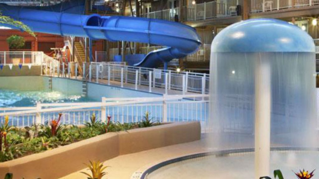 Photo of Travelodge waterpark with giant blue water slide