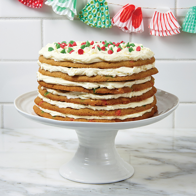 Holiday Chip Cookie Cake