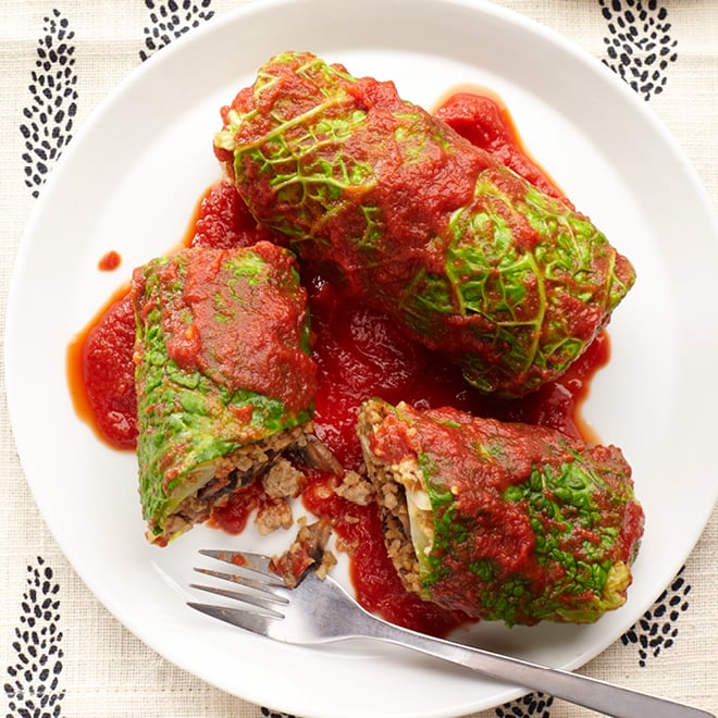Turkey-Bulgur Cabbage Rolls