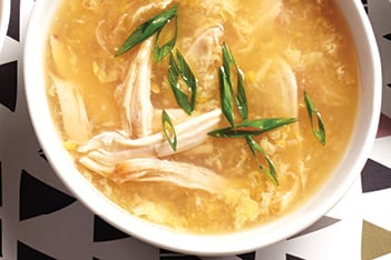 Chinese Chicken and Egg Drop Soup