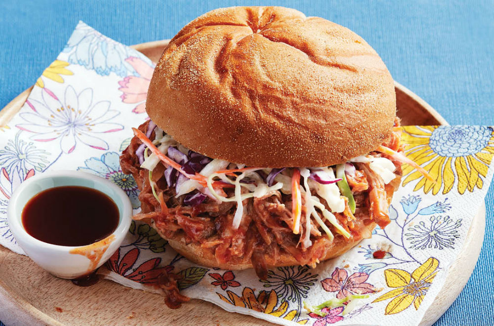 Pulled Pork With Ginger-Bourbon Sauce