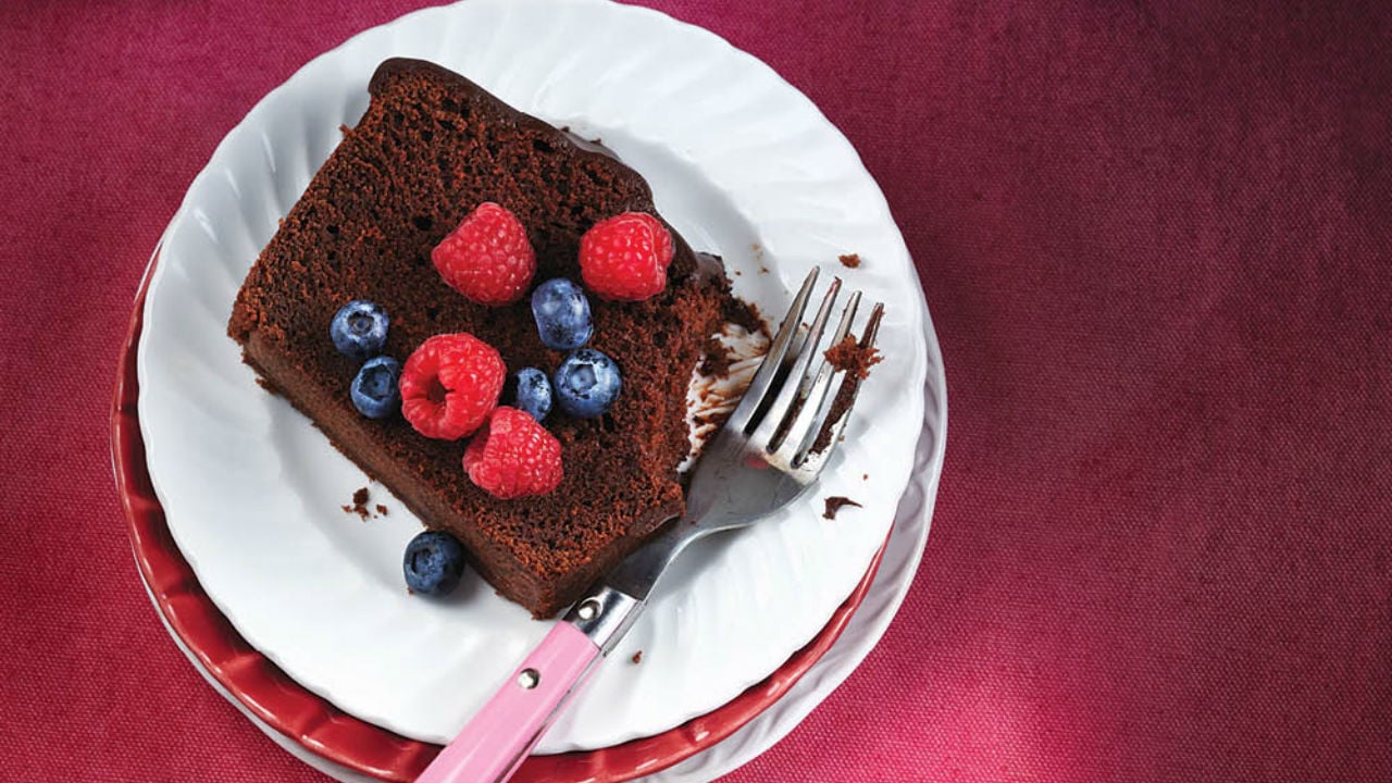 Chocolate Pound Cake with Fudgy Glaze