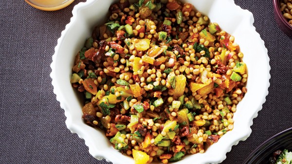 bowl of wheat berry salad