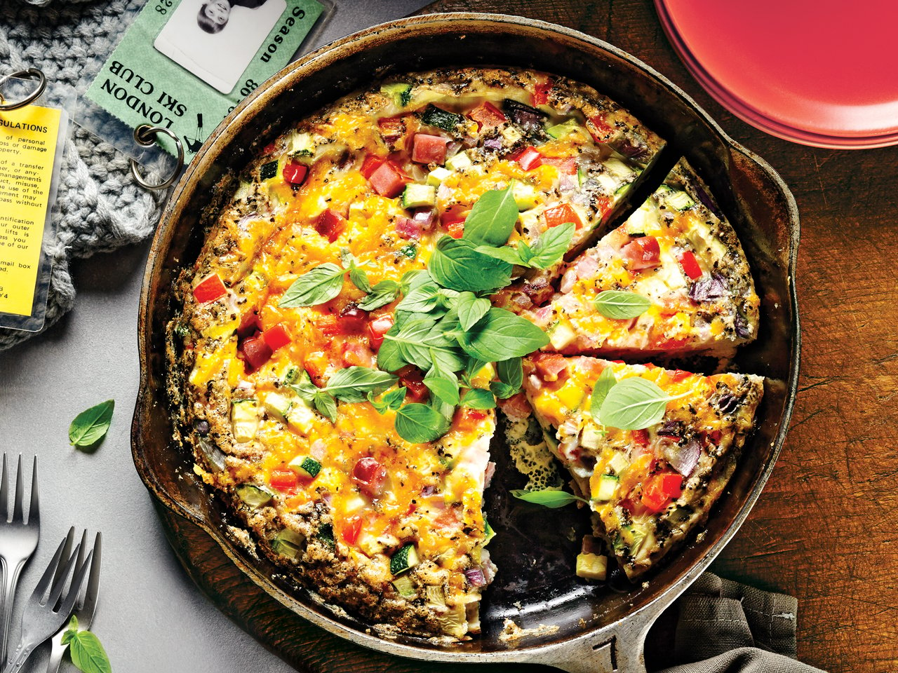 Baked Ham and Cheese Frittata