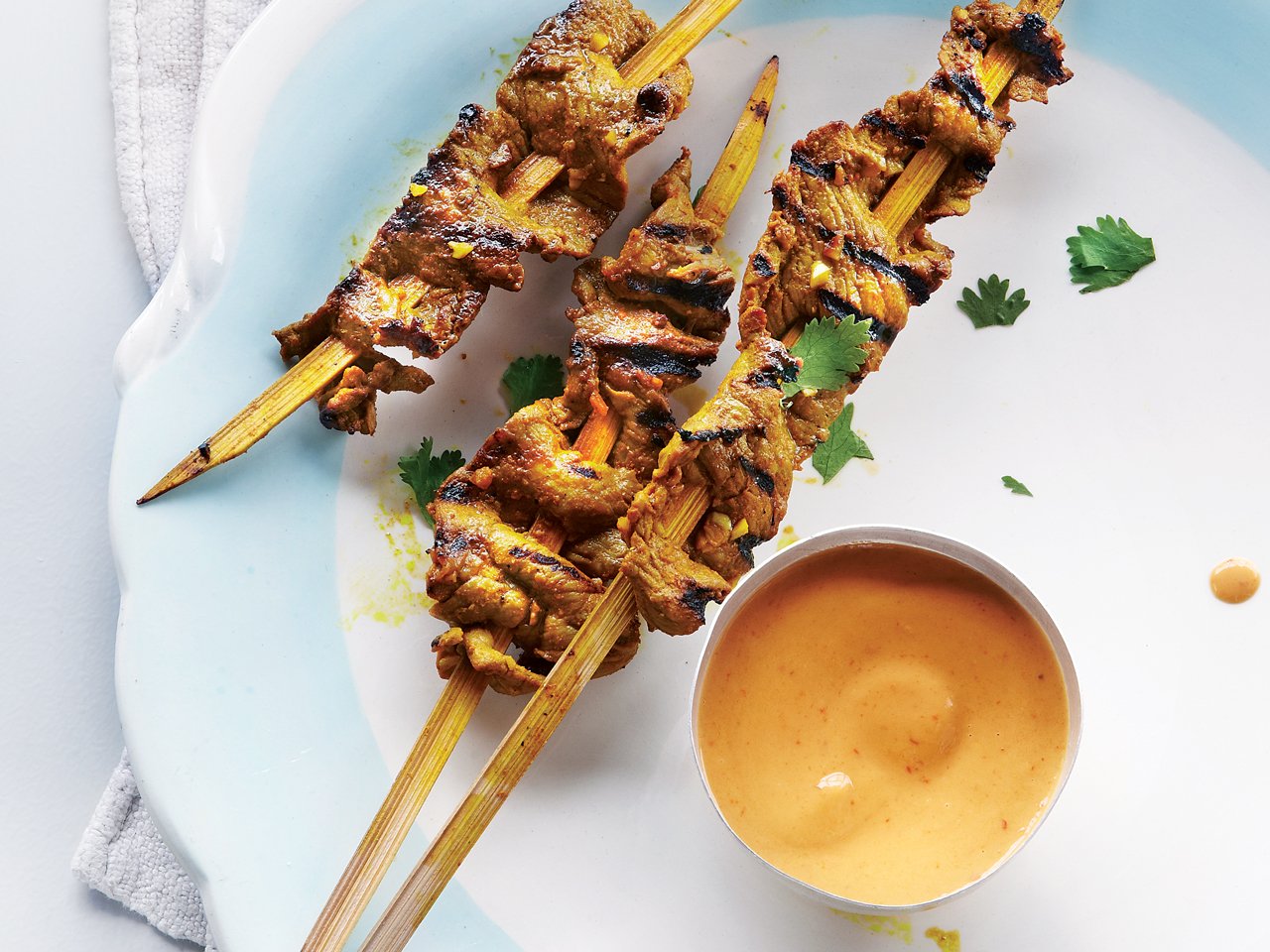 Beef Satay with Thai Dipping Sauce