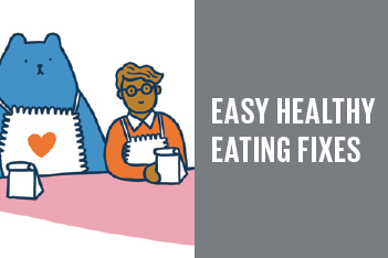 easy healthy eating fixes illustration