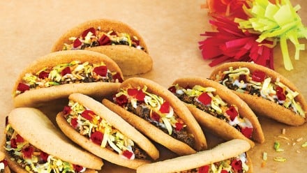 Tacos made out of cookies