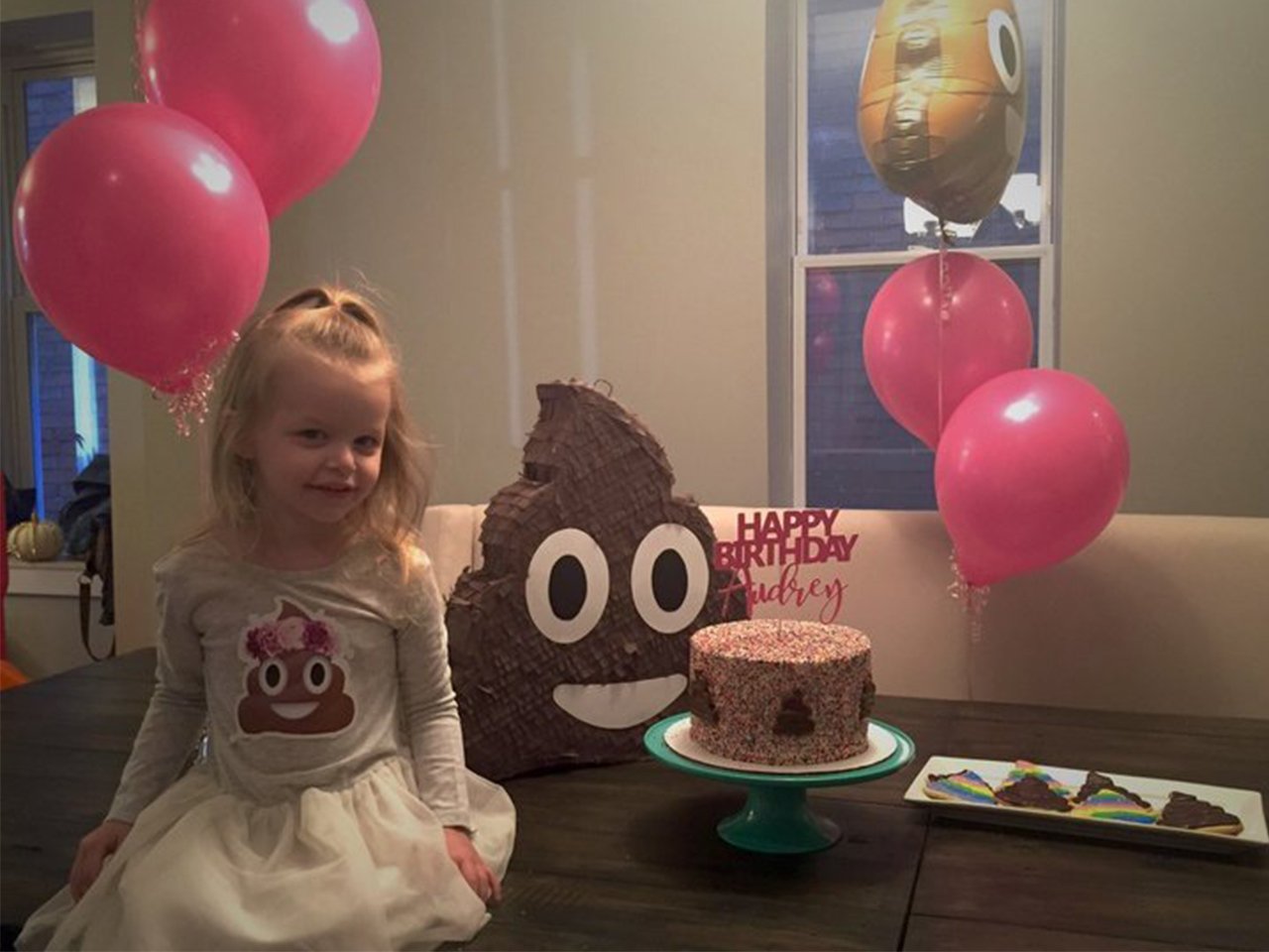 poop emoji birthday party