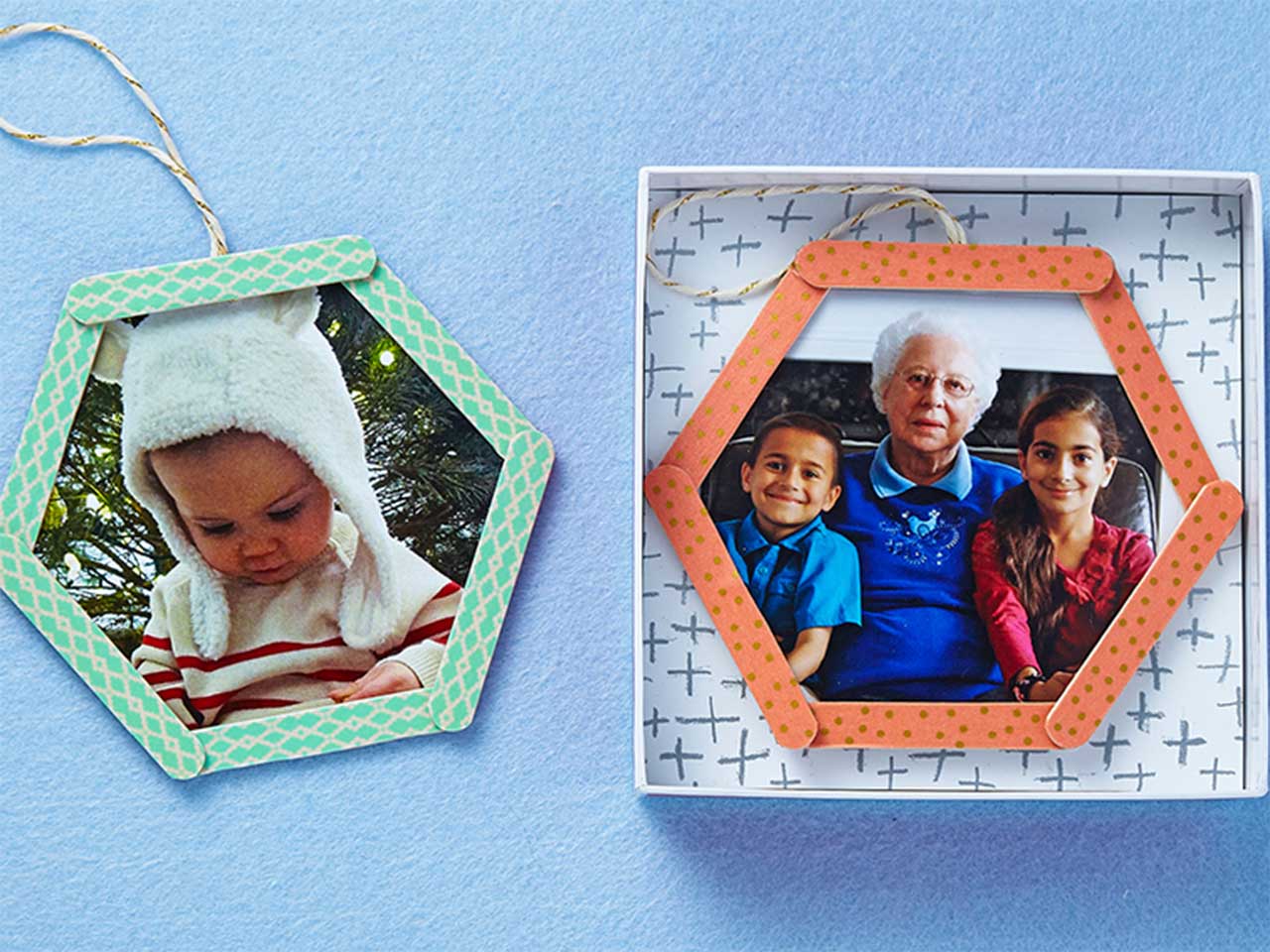 honeycomb picture frame
