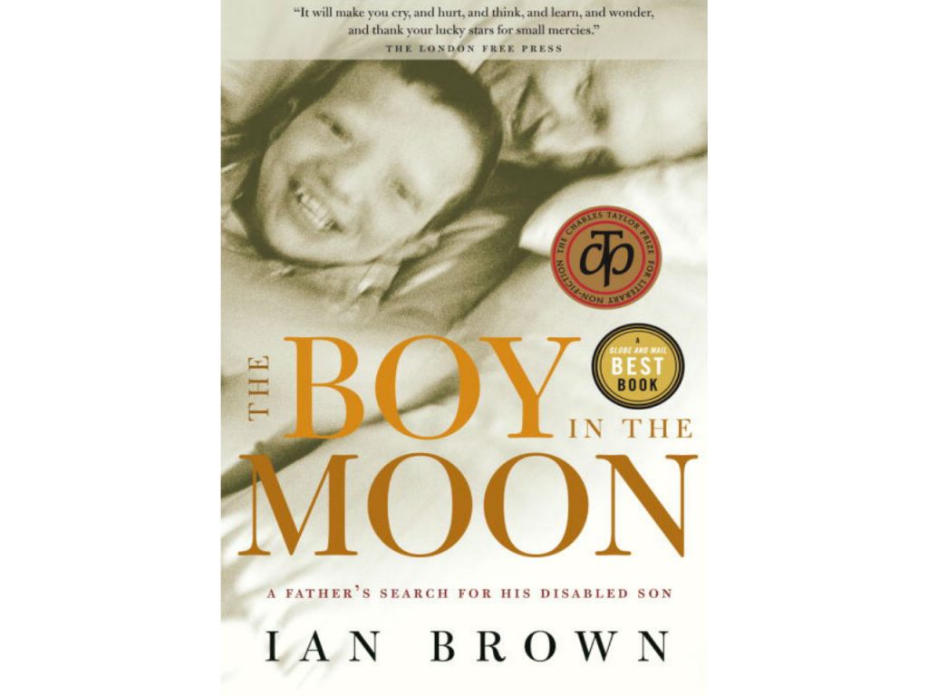 the book cover of the boy in the moon by ian brown