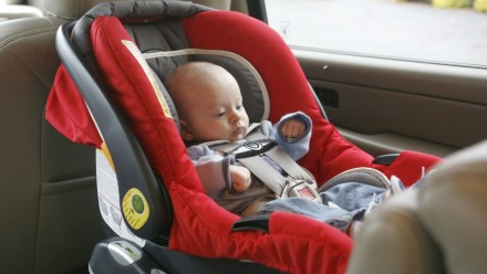 Baby in a car seat