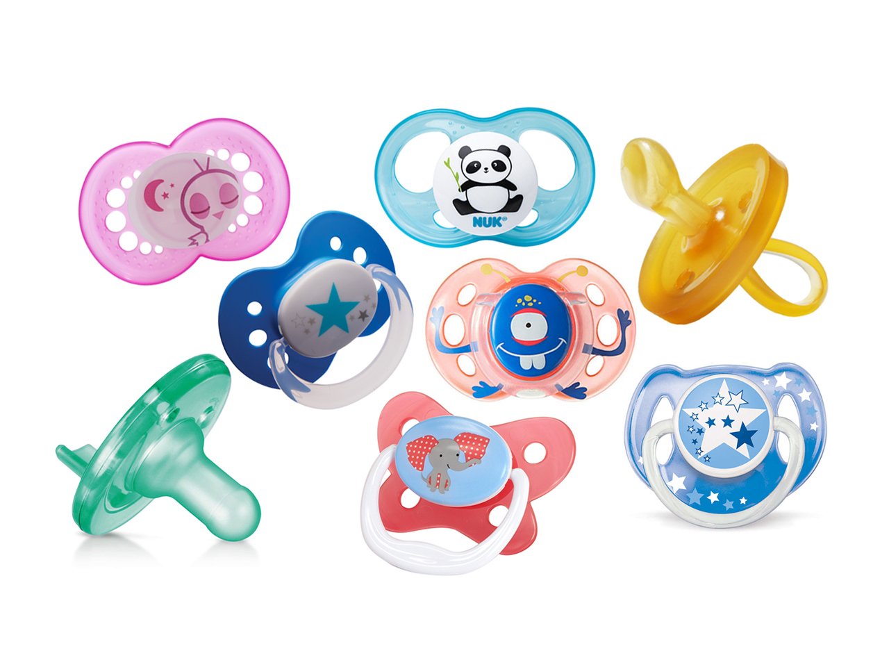 Newborn Cartoon Soother Silicone Pacifier Toys Baby Flat Head Pacifier T 
