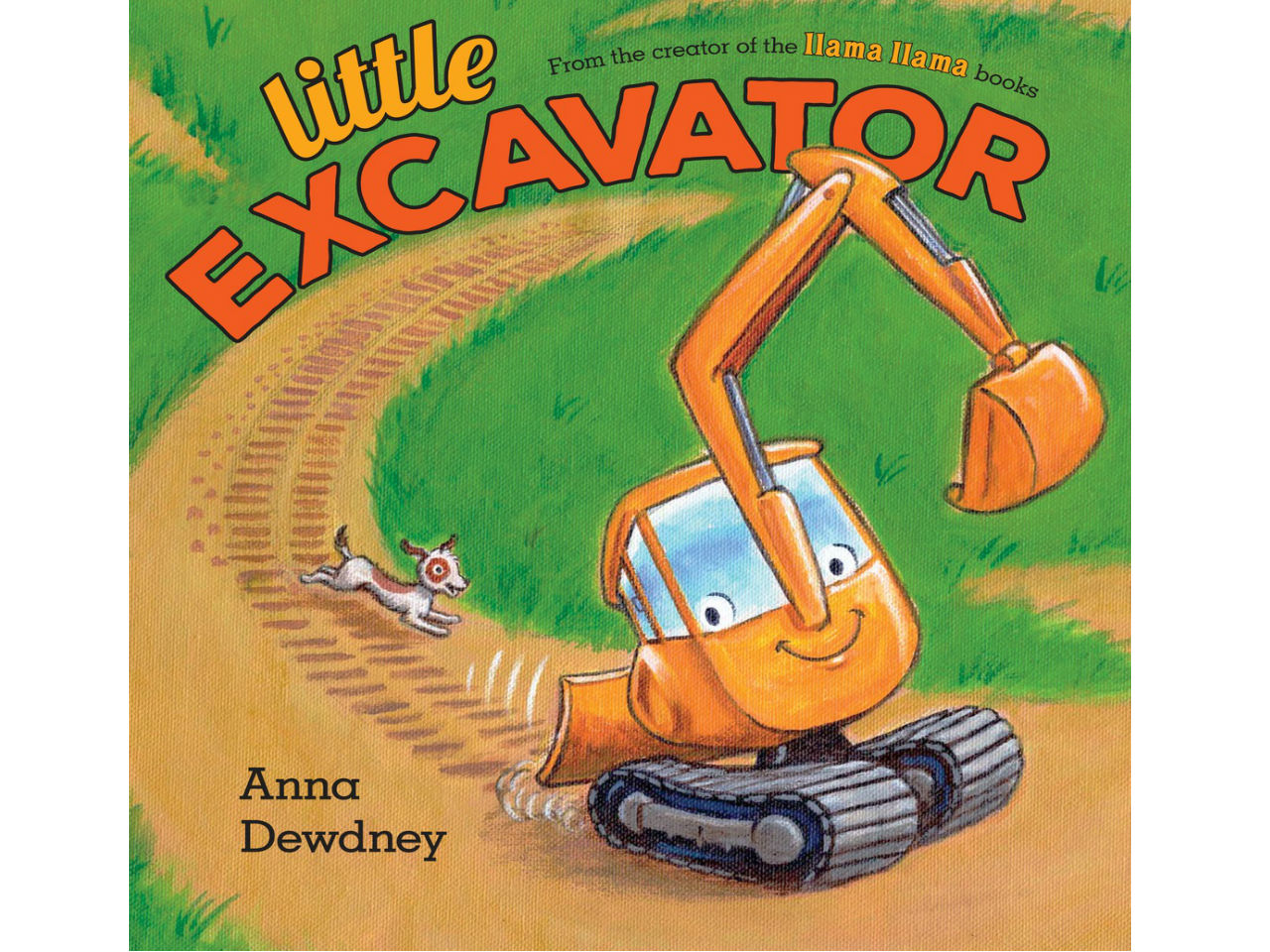 Book cover for little excavator