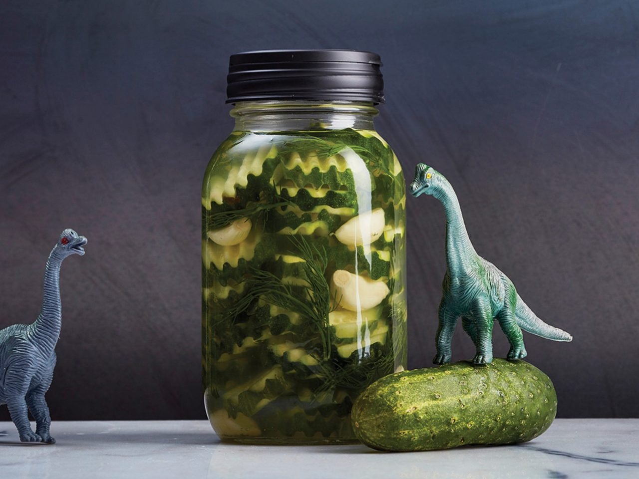 Quick-Pickled Cukes
