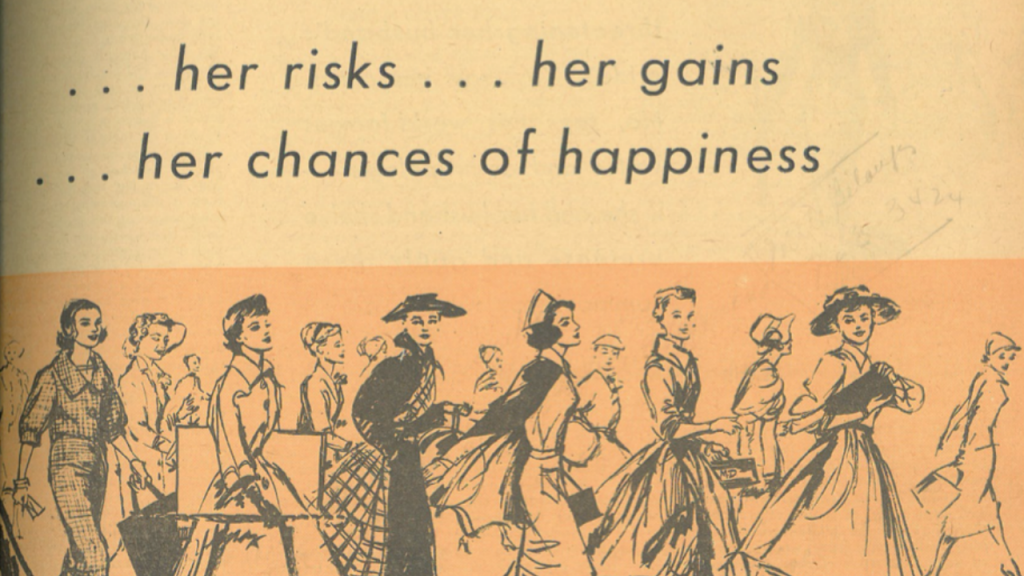 Page from a 1958 issue of Chatelaine, feature story called The Wife With a Job